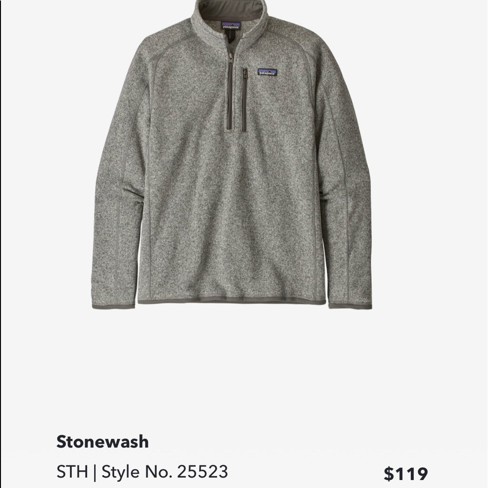 Patagonia better sweater 1/4 zip